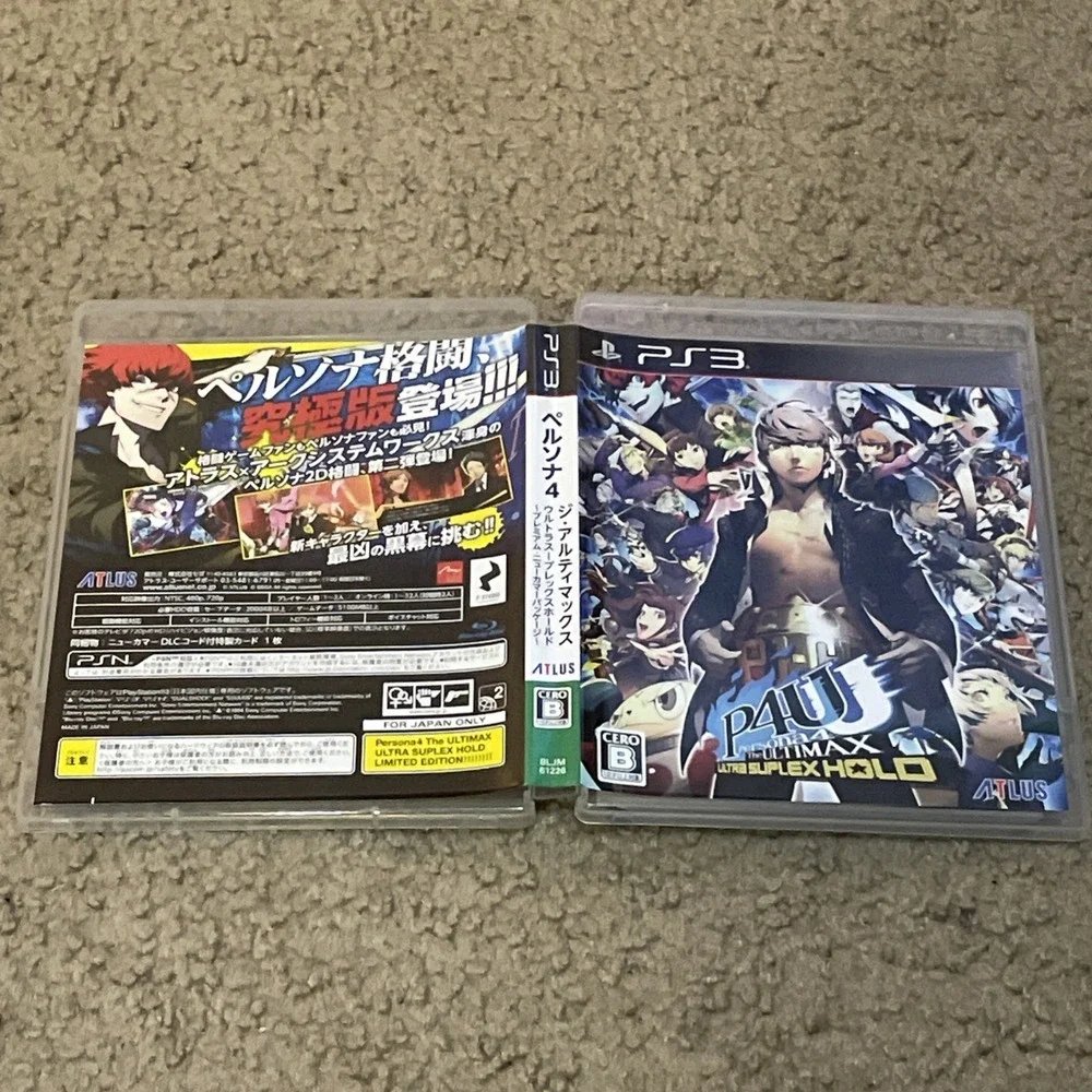 PS3 Persona 4 The Ultimax Ultra Suplex Hold Limited Edition  + Trading Card Japa
